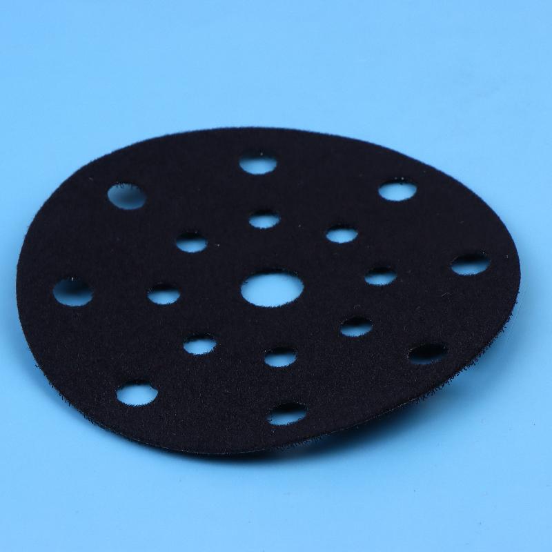 6Inch 15 Holes Pneumatic Dry Grinding Head Sponge Buffer Pad Dry Grinding Machine Soft Pad Self-Adhesive Grinding Machine Tray P