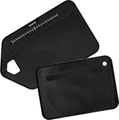 Kyocera Antibacterial Cutting Set of with Measuring Marks and Sheet Cutting Bleached and Made In Board, 2, Foldable, Stand, Board, Disinfected, Black,