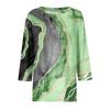 Women's Fashion Casual Round Neck 3/4 Sleeve Loose Printed T-Shirt Ladies Top