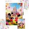 Mickey Minnie Castle Flower Butterfly Diamond Painting Handmade Diy Mosaic Art Painting Kit Home Decoration