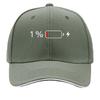 Low Battery Red Bar Outline Graphic Sandwich Baseball Cap Sun Cap Outdoor Workouts Hat