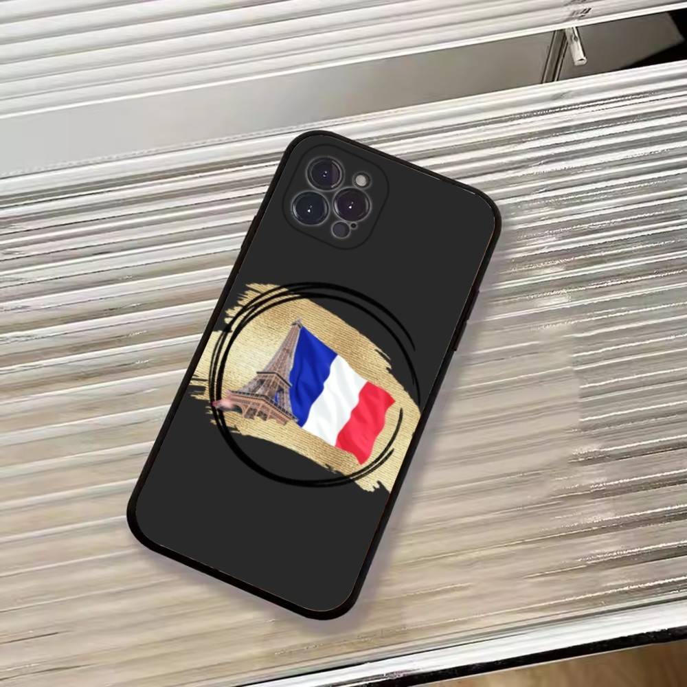 Football Competitions Cheer F-France Flag Phone Case For iPhone 17, 16,15,14,13,12,11 Plus,Pro Max, Others Soft Black Cover