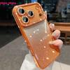 Gradient Diamond Phone Case for For Iphone 17 Pro Max 17 Air Plating Soft Cover for For Iphone 16 15 14 13 12 11 Pro Max 15 Plus