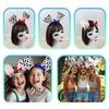 Dogs Hair Hoop Set Plush Tail Dogs Lovely Dogs Ears Headband Mesh Skirt Gloves Animals Dogs Cosplay Set for Halloween