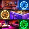 USB LED Strip Lights RGB 5050 1-40m Color Changing Bluetooth App Control Led Lamp Diode Tape Ribbon For Room Decor TV BackLight