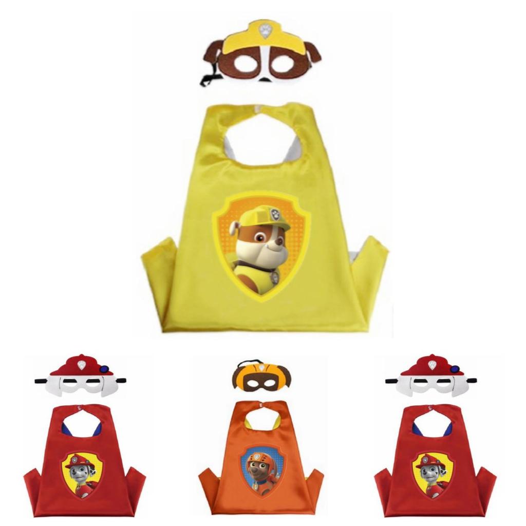 Poutavý kostým pláště a masky Tlapkové patroly pro cosplay na dětské maškarní večírky
