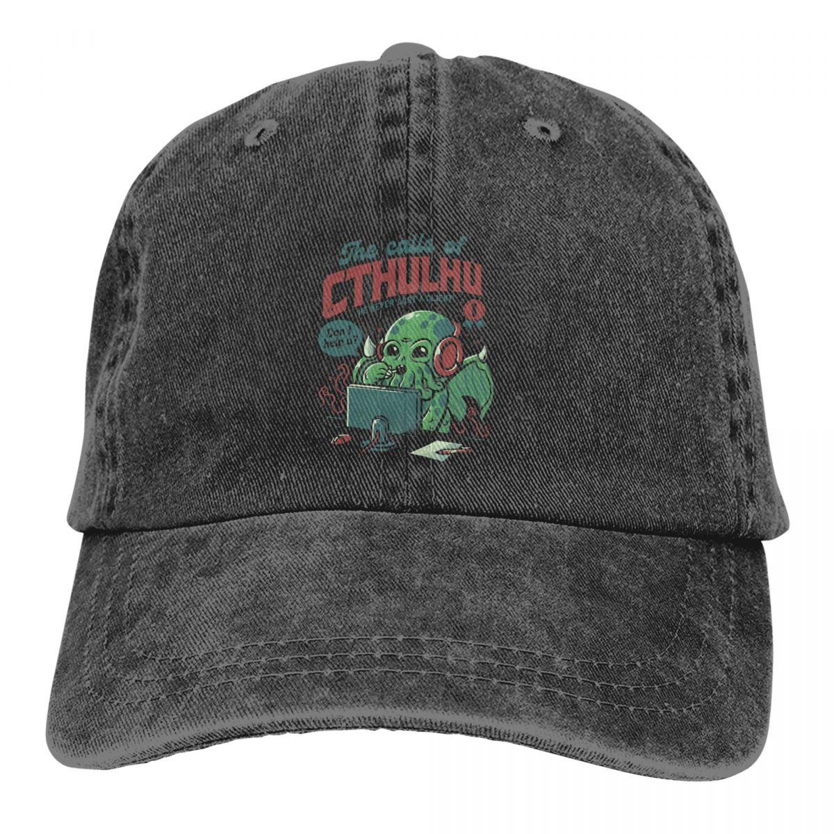

The Calls Of Cthulhu Horror Monster Baseball Cap Unisex Hats Women Visor Protection Snapback Baphomet Satan Lucifer Caps