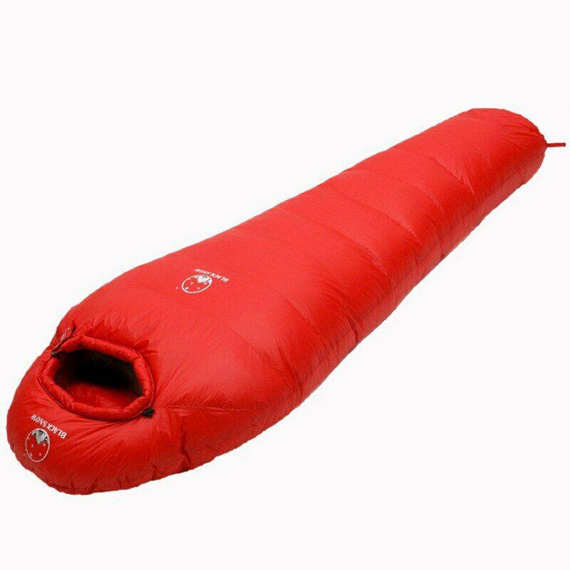 

Очень теплый спальный мешок с белым гусиным пухом для взрослых, в стиле мумии, подходит для зимы, термобелье, 4 вида толщины, для кемпинга, путешествий S красный