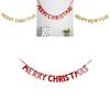 Festive Merry Christmas Happy New Year Banner Bunting For Home Party Decor