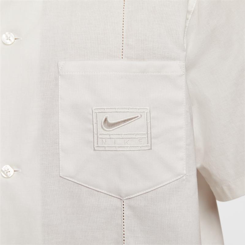 Nike Sportswear Shirts Unisex Phantom Gray White Lapel Moderate IH8663-030