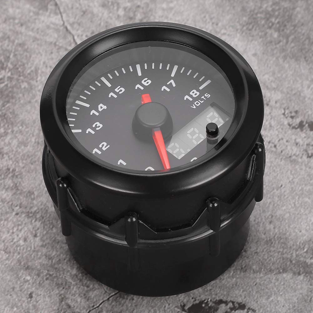 Car Voltmeter, Qiilu Voltage 52-Qiilu 2 Inch 52mm Electric Voltmeter Gauge Meter, 7 Colors