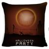 Pillow Case Holiday Party Halloween Horror Bat Office Pillow Case Car Waist Support Cushion Lumbar Pillow