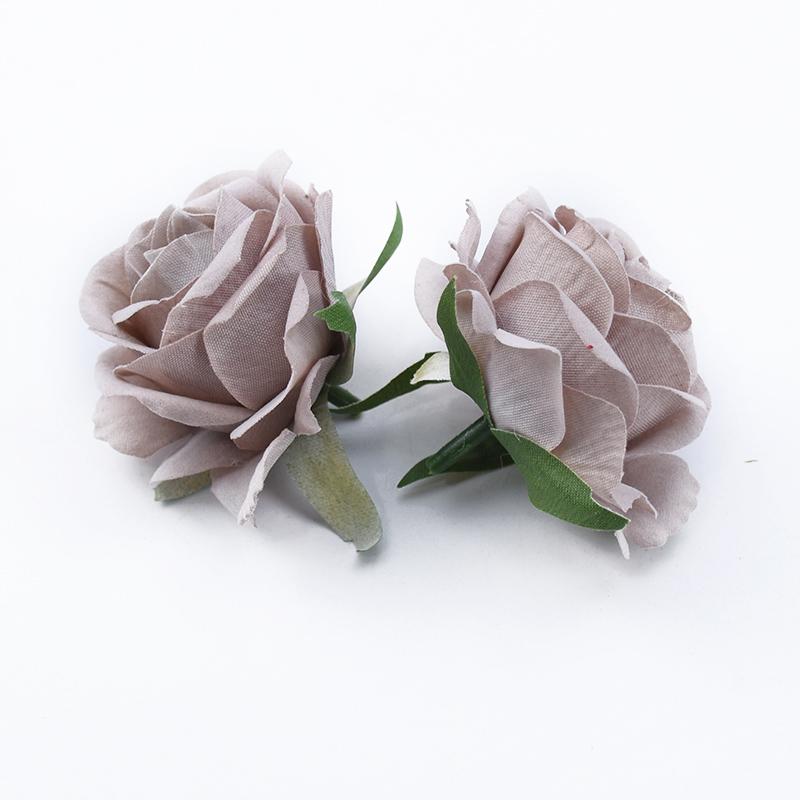 10/30pcs Artificial Flowers Home Room Table Wedding Bride Wrist Silk Roses Head Material Diy Gift Box Festival Decorative Wreath