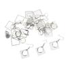 20PCS Earring Blanks Personality Hollow Out Stainless Steel DIY Earrings Trays for Jewelry Making DIY Craft