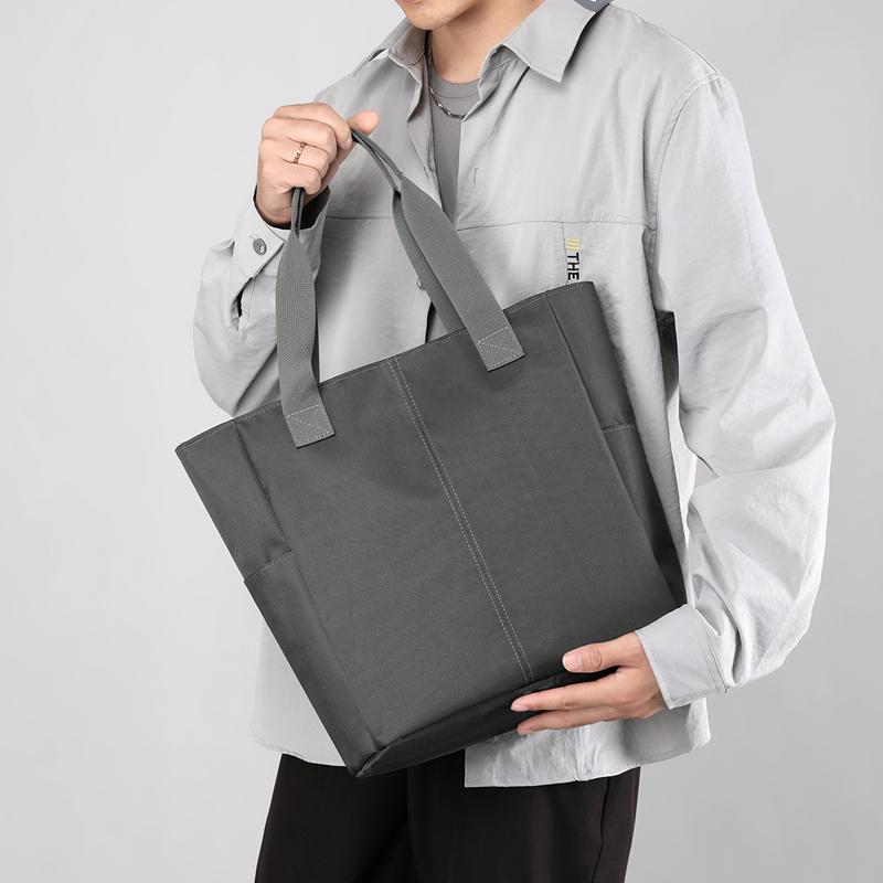 Herren Umhängetasche Einfarbig Handtasche Große Kapazität Nylon Tragetasche