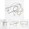 Gold Silver Metal Body Chain Waist Women Fashion Accessory For Dresses And Outfits