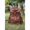 Goat Leather Bag Backpack Rucksack Laptop Vintage Brown Genuine Travel New Men's