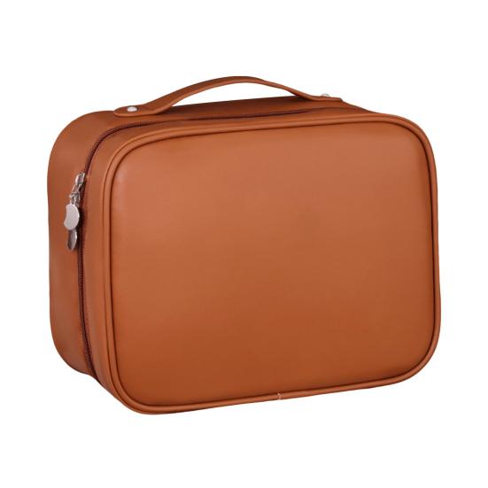 Travel Makeup Bag Portable Open Flat Toiletry Bag Waterproof Large Capacity Cosmetic Organizer for Women Business Trip Vacation Use