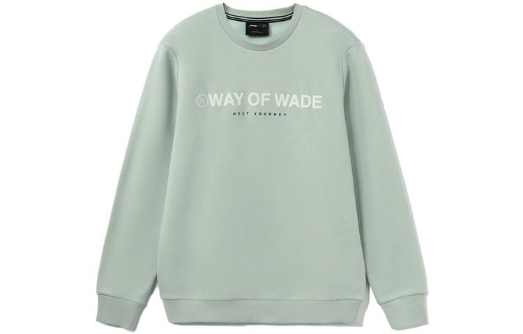 Li Ning Sweatshirts Men s Green Crew Neck Thickened Regular AWDR839-4 M