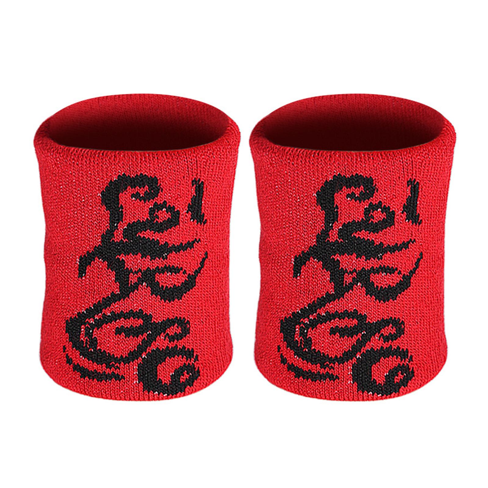 

1 Pair Sweatbands Sports Basketball Wristband Athletic Wrist Sweat Bands Tennis Wrist Bands for Gym Yoga Tennis Fitness красный