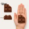 Sensory Toys for Adults Kids 3D Printed Chocolate Candy Bar Clicker Fidget Toy, Keyboard Shape Stress Reliever Keychain, Office Desk Relief Toy Kids,