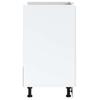 vidaXL Spülenunterschrank Porto Hochglanz-Weiß 80x46x81,5 cm