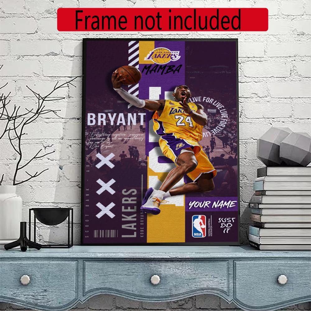 Kobe Personalized Name Diamond Paintings Mosaic Wall Round Diamond Art Painting Kits Embroidery Crystal Accessories Frameless
