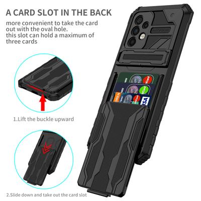 Card Pocket Stand Ochranné pouzdro pro Samsung Galaxy A52s 5g A 52s A52 S22 Ultra S21 Plus A12 A13 A22 A32 A72 A53 A73 A33 Kryt