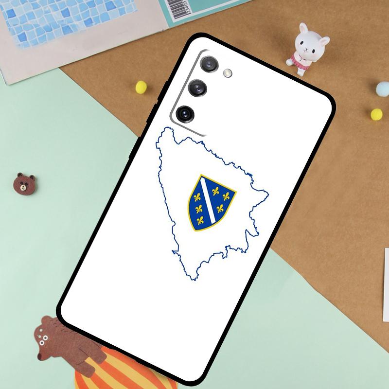Bosnia Flag Soft Case For Samsung Galaxy S24 Ultra S9 S10 S20 S22 S23 Plus S21 FE S25 Ultra Funda Cover