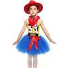 Cowgirl Jessie Costume for Girls Fancy Tulle Princess Tutu Dress Kids Halloween Carnival Birthday Party Dresses