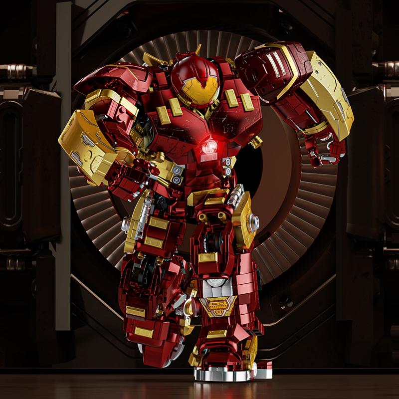 2700+pcs Iron Heroes Blocks Action Figures Mark Building Sets Buster Mech DIY Brick Collectible Toys for Boys Adult Kids Gifts