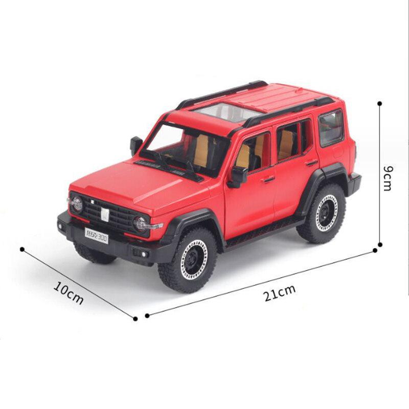 Neues 1/24 Tank 300 Legierungs-Automodell Diecasts Metallspielzeug Geländewagen Automodell Simulation Ton Licht Kindergeschenk