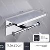 304 Stainless Steel Tissue Rack, Toilet Paper Storage Rack for Hotels, Mobile Phone Rack and Hotel Bathroom Tissue Box
