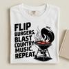 Funny Country Music BBQ T-Shirt and Kids T-Shirt: Outdoor Concert Apparel