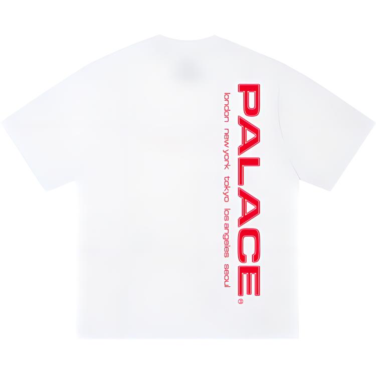 Palace FW24 Logo Print Loose Fit Crew Neck T-Shirt Unisex T-Shirts White P27TS146