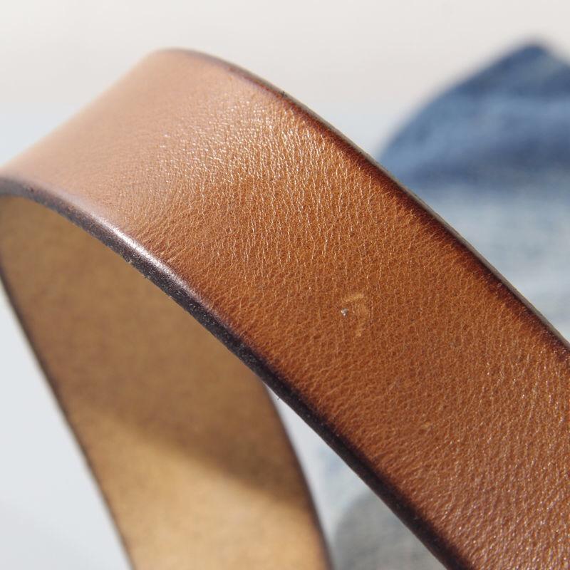 Thick Cowhide Belt Women's Pure Copper Button Top Cowhide All-match Casual Jeans Belt High Quality Retro Luxury Women Belt