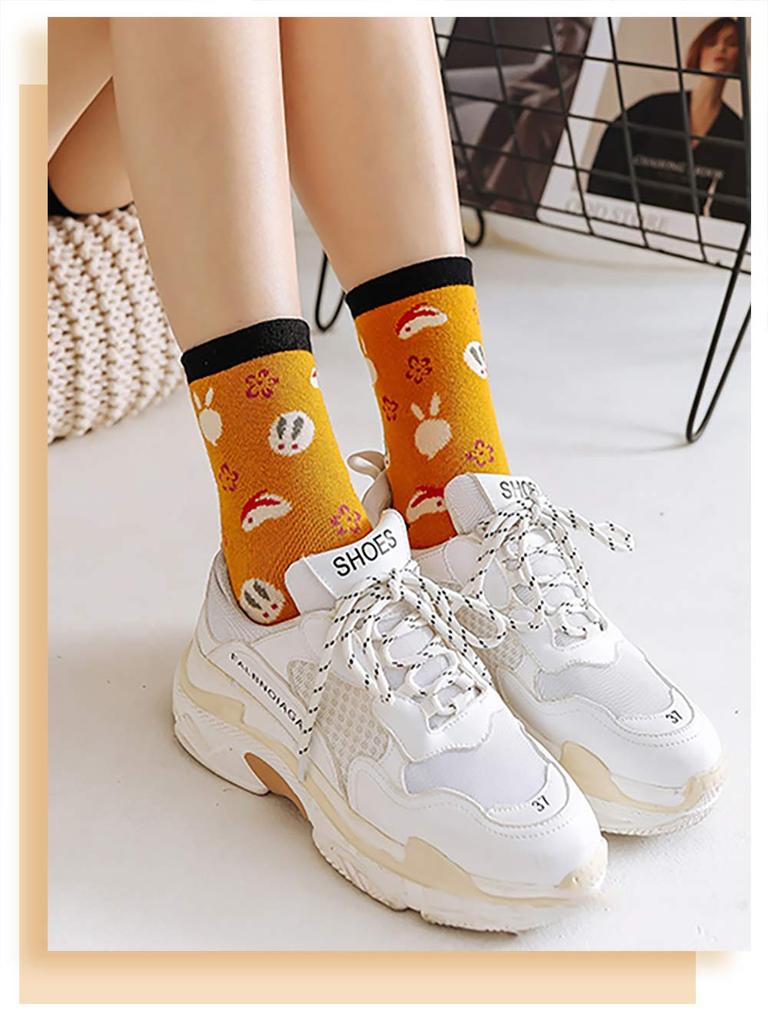 2 Toe Hard to Take 2 Toe Odor One Size Fits Mid Sweat Quick Drying of 5 Pairs in 5 [MgDa] Women's Socks, Off, Socks, Breathable, Resistant, Tabi,