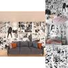 Stunning Japanese Popular Anime Self-adhesive Wall Stickers For Creative Bedroom Decor