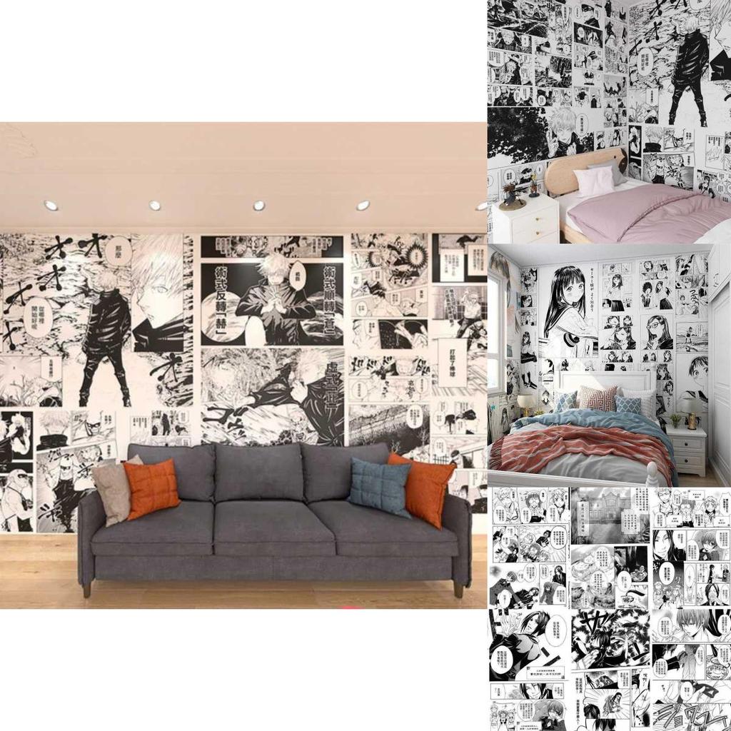 Stunning Japanese Popular Anime Self-adhesive Wall Stickers For Creative Bedroom Decor