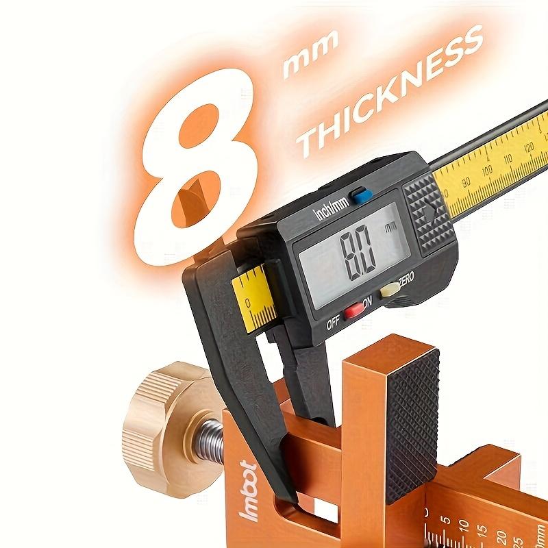 Adjustable Cabinet Door Installation Jig - Portable, Adjustable Clamps with Measurement Markings, Rust-Resistant Orange Woodworking Tool