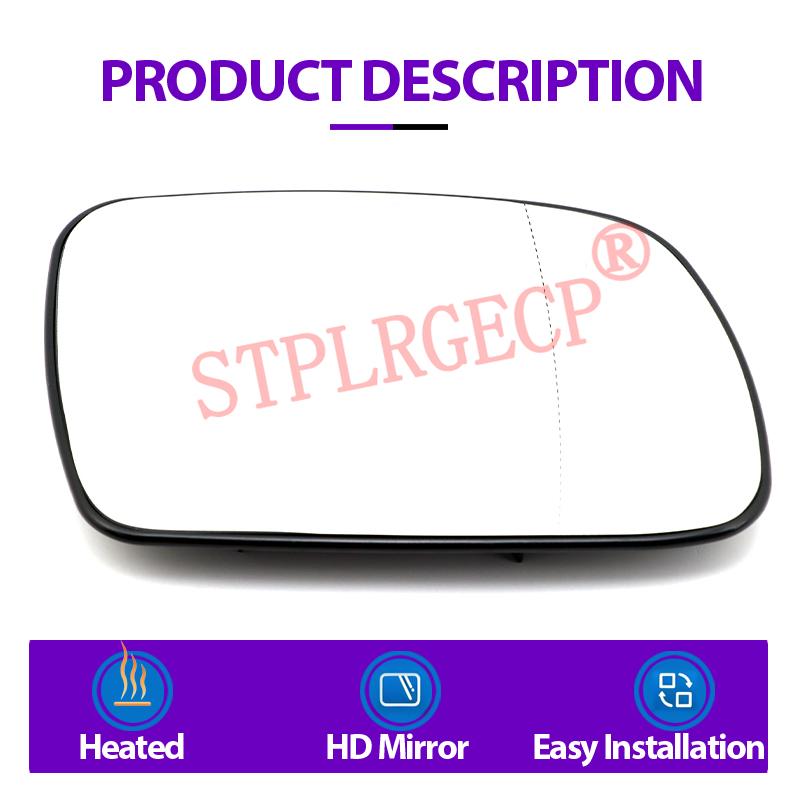 Auto Car Left Right Hand Side Door Wing Reaview Mirror Glass Heated Replacement for Peugeot 307 00-08 Citroen Xsara 03-05