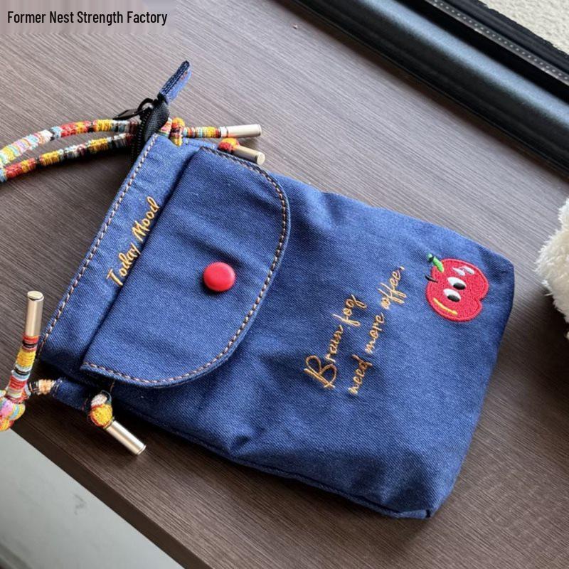 Hochwertige Denim Umhängetasche für Handy: Sommermode, Vielseitig, Frisch & Kompakt