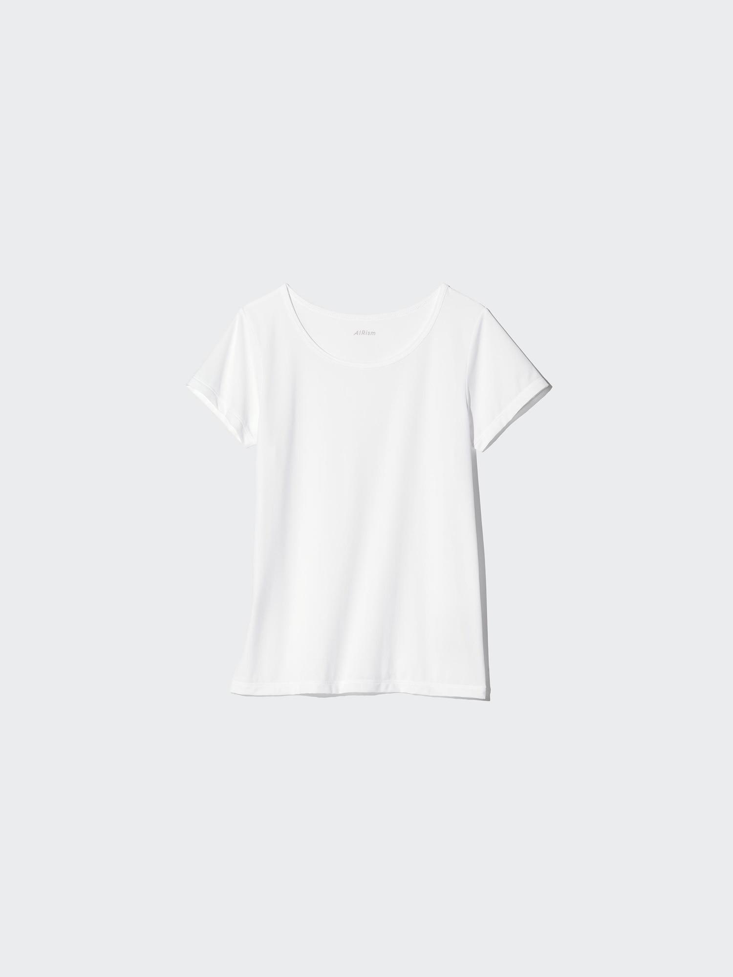 

Uniqlo Япония Air Rhythm Футболка с круглым вырезом из микросетки 00 WHITE/100