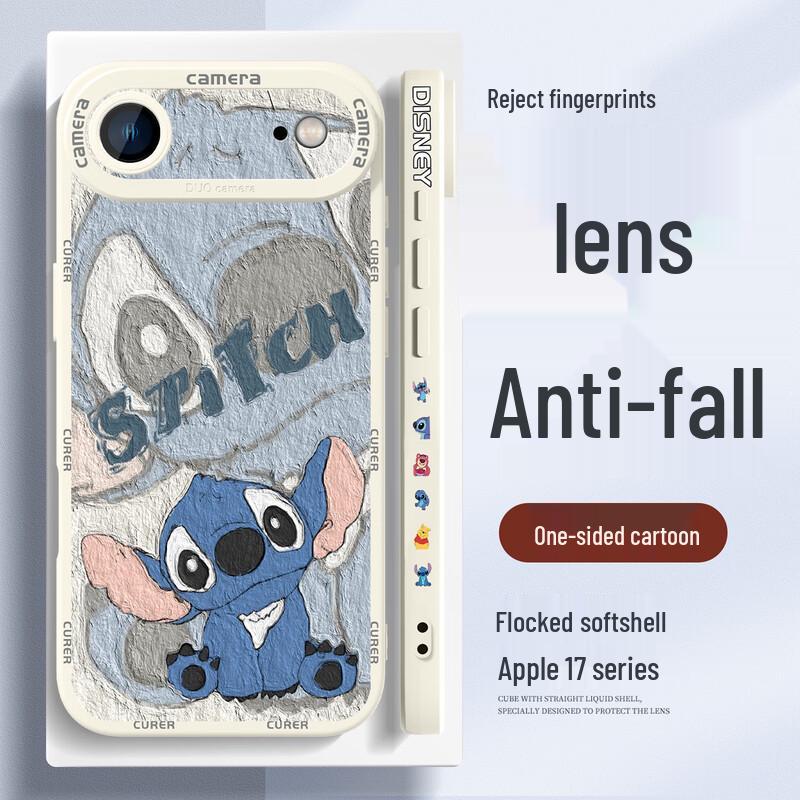 Cartoon Anti-Fall Soft Silicone iPhone Case with Full Lens Protection