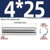 304 Stainless Steel Slotted Spring Pin, Cylindrical Shaft Pin, Locating and Hollow Pin (M5-M12)