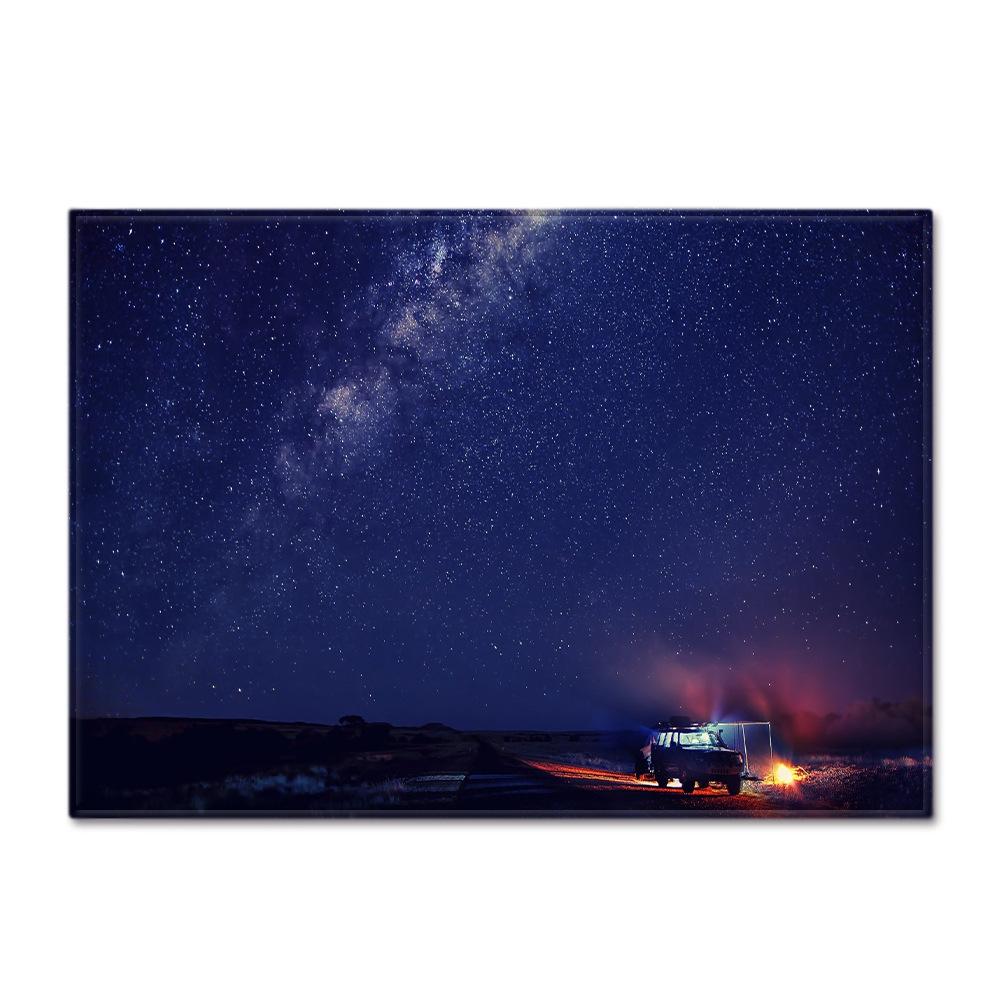 Starry Sky Carpet Feather Wind Bedroom Floor Mat