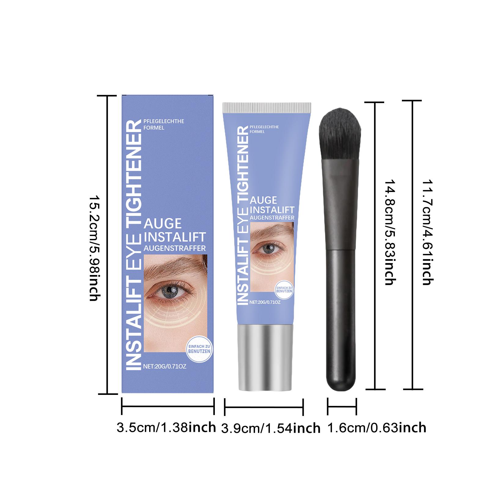 

Мгновенно подтягивающий крем для глаз Антивозрастной уход Лифтинг и укрепление для удаления морщин Мешки под глазами Против отечности Удаление темных кругов 1set