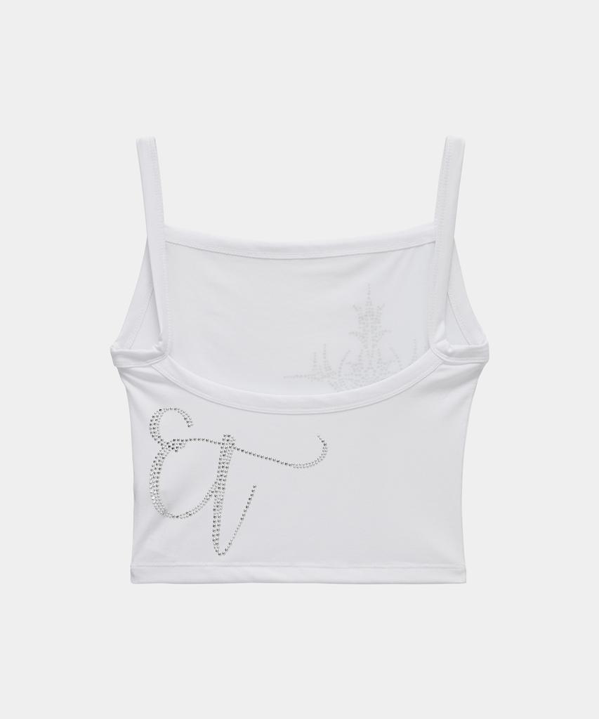 ETRE AU SOMMET Cross Hotfix Backless Sleeve (White)