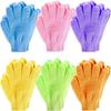 Seiden-Nylon 5-Finger Peeling-Handschuhe Beidseitige Körperpeeling-Handschuhe für Männer & Frauen Starke Peeling-Kraft für Rücken & Tote Haut