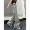2024 Spring Retro Loose Straight-Leg Wide Jeans